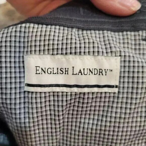 English Laundry Men's Charcoal Grey Cotton/Nylon/Spandex Pants - Picture 5 of 15